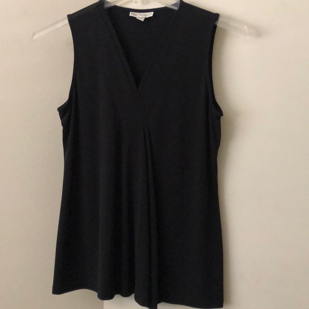 Pleaded tank blouse